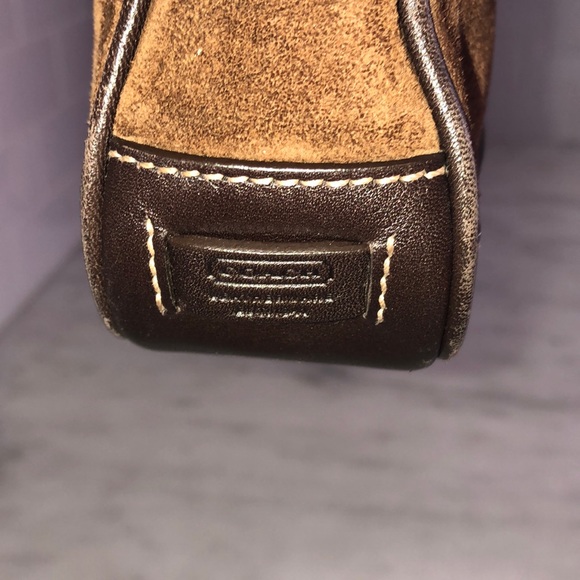 Coach Brown Suede Mini Bag - Picture 6 of 11